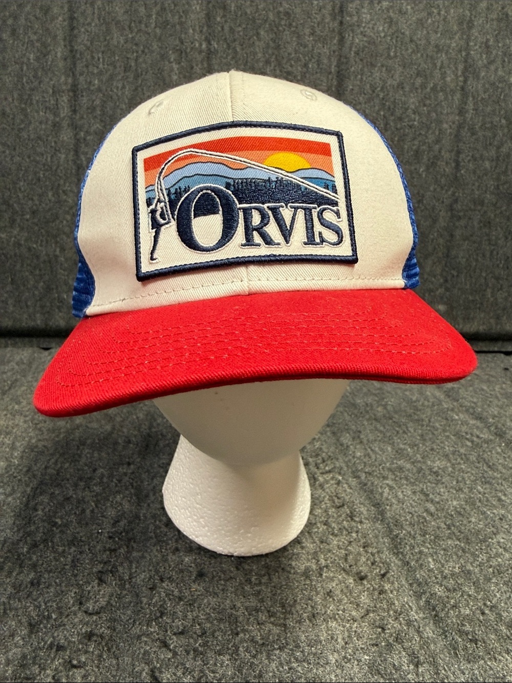 Orvis Red, White & Blue Patch Trucker Hat